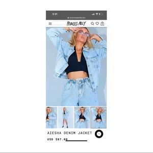 Princess Polly Aiesha Denim Jacket
